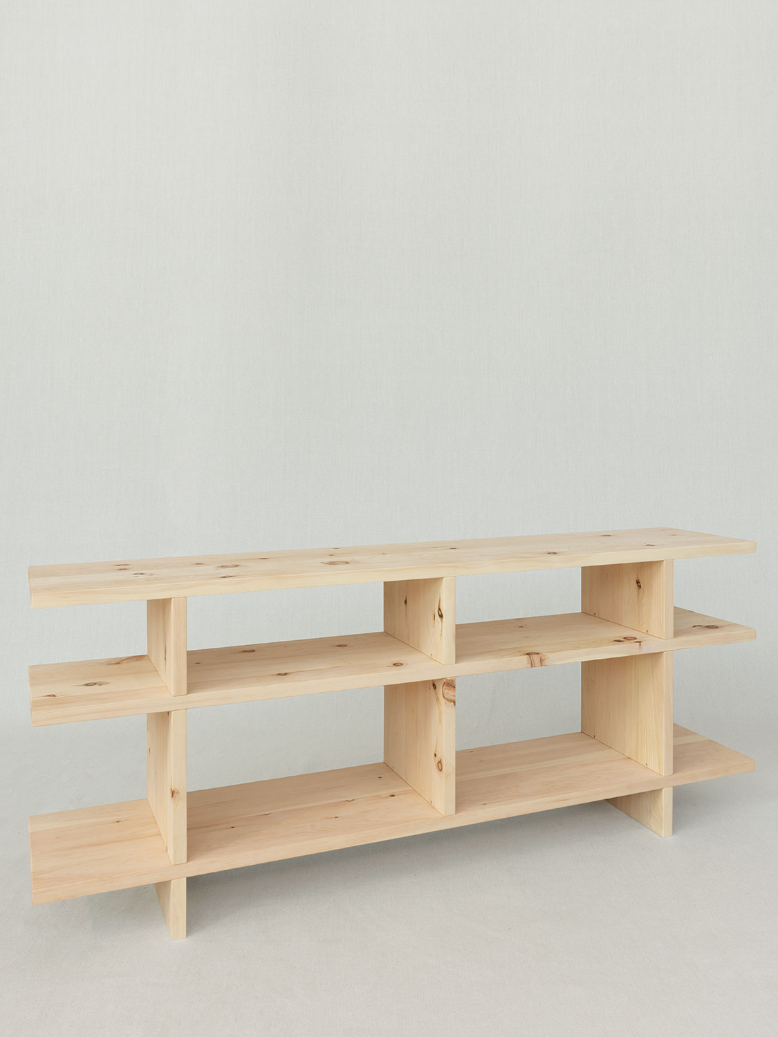 Massivholzlowboard "Japanisch" in Arve, 25 mm Holz, 162 &times; 58 &times; 31 cm