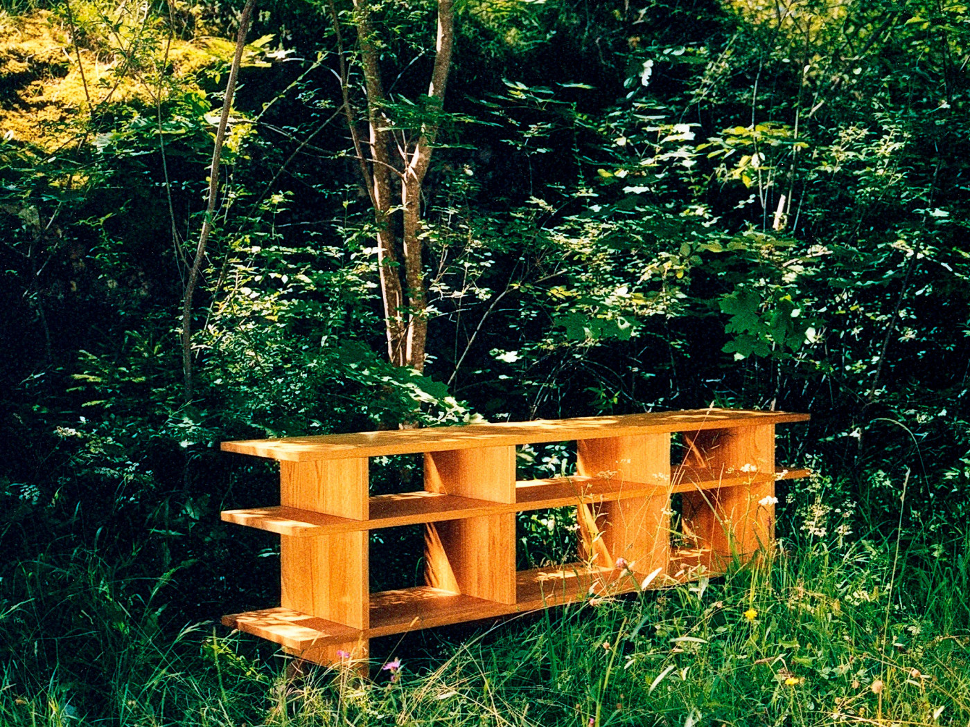 Massivholzlowboard "Japanisch" in Eiche in 25mm Holzstärke, 201 × 60 × 31 cm