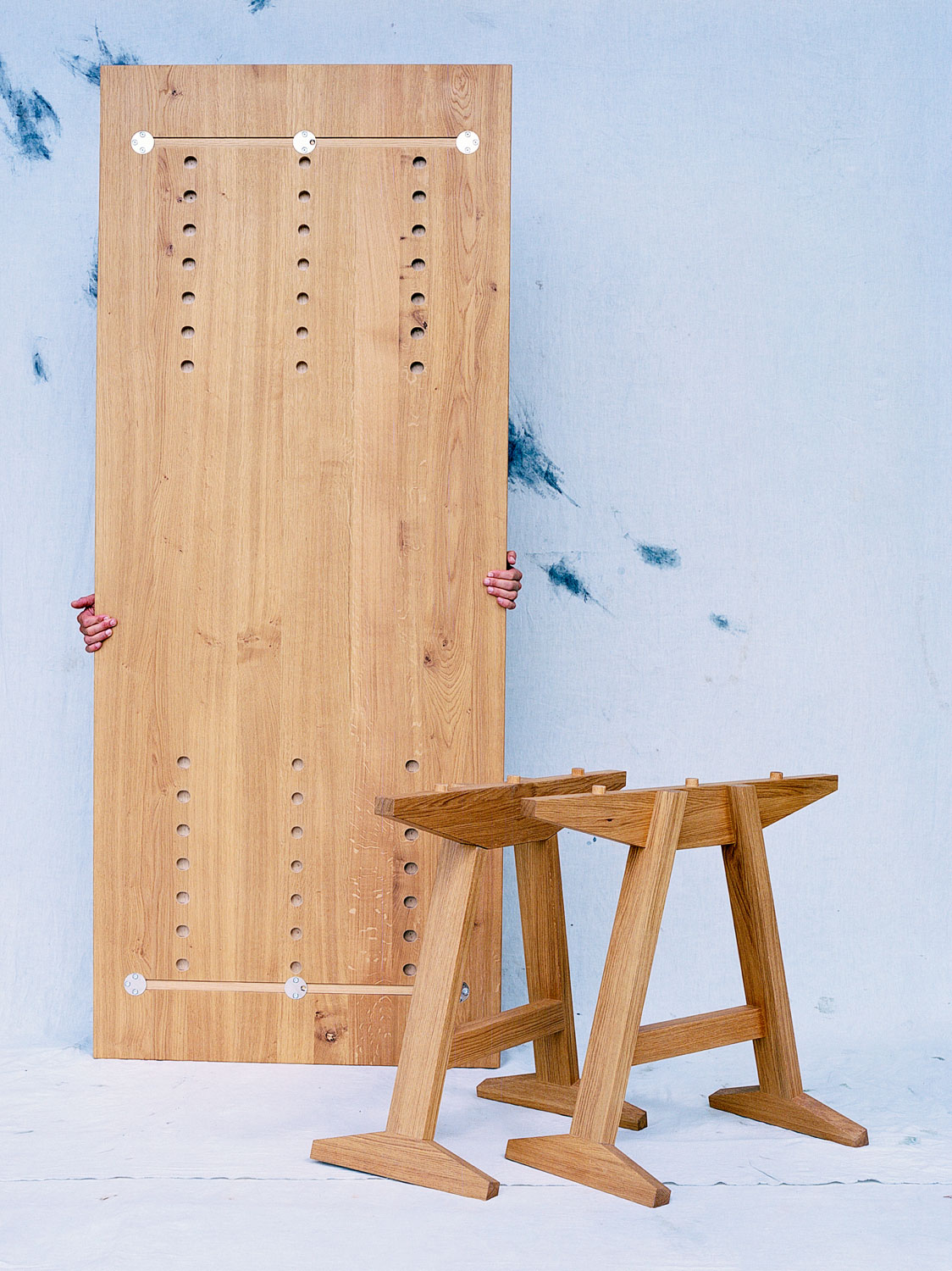 Esstisch Becco, Eiche massiv (Massivholz), 220 × 90 cm